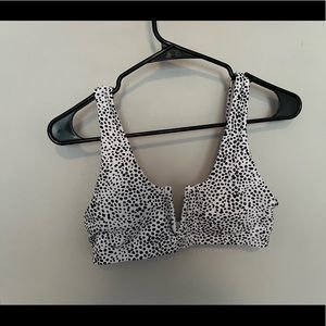 SHEIN dalmatian print bathing suit top